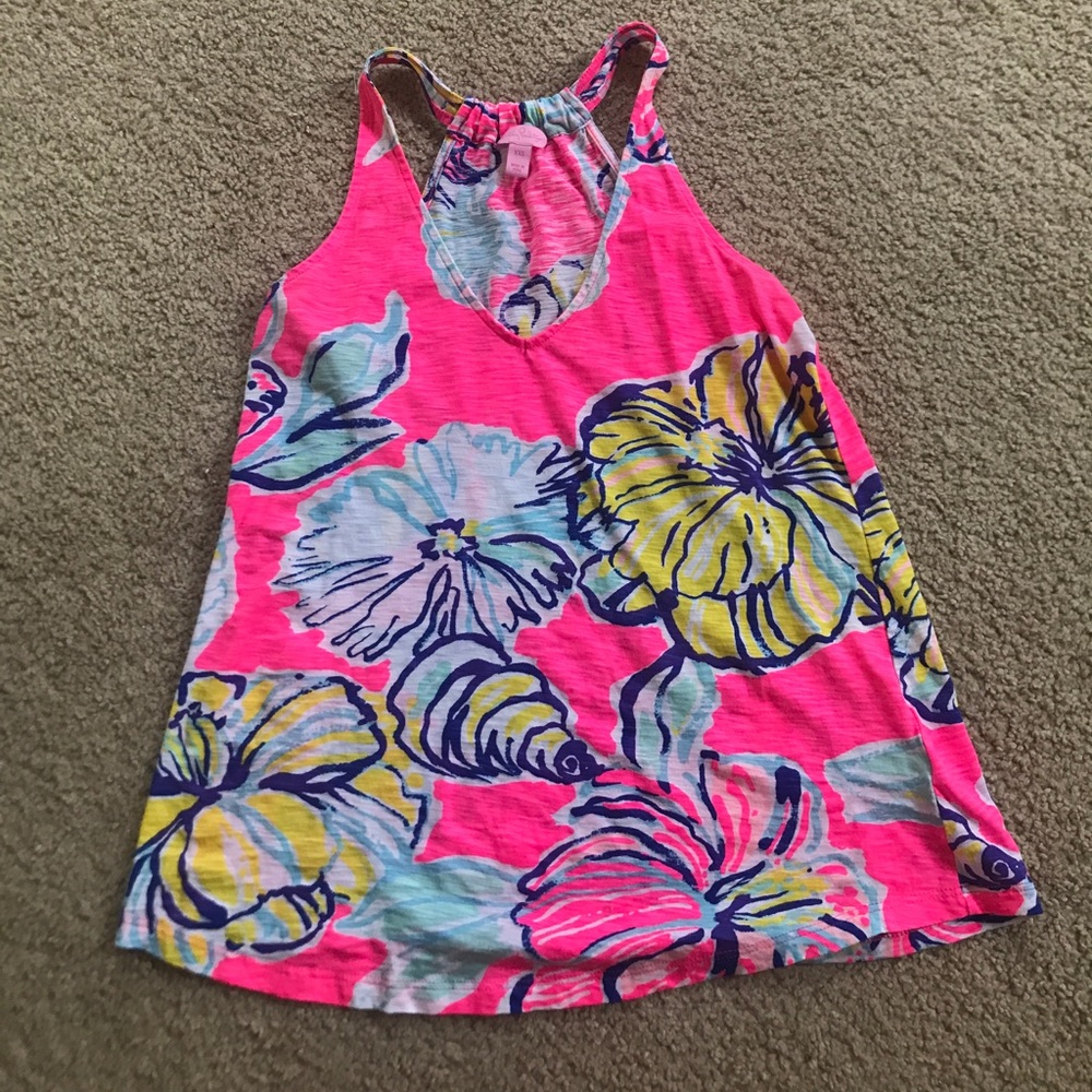Lilly Pulitzer Tank- Swept by Tides XXS